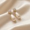 "Elona" boucles mariée perle goutte strass - bijou mariage