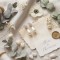 "Elona" boucles mariée perle goutte strass - bijou mariage