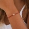 Bracelet Perle Eau Douce & Miyuki Rouge - Bracelet Minimaliste Ajustable