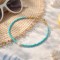 Bracelet Perle Eau Douce & Miyuki Turquoise - Bracelet Minimaliste Ajustable
