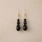 Boucles d'oreille pendantes noires "Gabrielle" - Bijou chic tendance