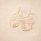 Boucles d'oreilles dorées art contemporain - Bijou tendance