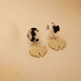 Boucles d'oreille ginkgo intemporelles - Bijou tendance