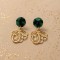 Boucles d'oreille fleur pendantes - Bijou tendance