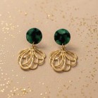Boucles d'oreille fleur pendantes - Bijou tendance