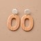 Boucles d'oreille maxi Ô abricot orange  - Bijou tendance