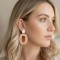 Boucles d'oreille maxi Ô abricot orange  - Bijou tendance