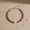 Bracelet Rosa perle de culture et cubes framboise - Bijou bohème chic