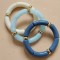 Bracelets élastiques bleu creme assortis "Sky Dreams"