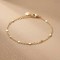 Bracelet fin chaîne plaqué or jaune - Bijou précieux