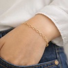Bracelet coeurs chaîne fine "Sweet hearts" Bijou fin