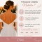 Bijou de dos mariage rétro perles discret "Natalia"  Bijou mariage personnalisable
