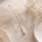 Bijou de dos mariage rétro perles discret "Natalia"  Bijou mariage personnalisable