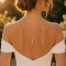 Bijou de dos mariage rétro perles discret "Natalia"  Bijou mariage personnalisable