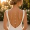 Collier de dos mariée perles en cascade "Anaé"  Bijou mariage