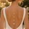 Collier de dos mariée perles en cascade "Anaé"  Bijou mariage