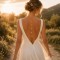 Collier de dos mariée perles en cascade "Anaé"  Bijou mariage