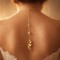 Collier de dos fleur pour robe de mariée dos nu "Awena"  Bijou mariage