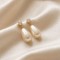 "Elona" boucles mariée perle goutte strass Swarovski - bijou mariage