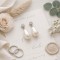 "Elona" boucles mariée perle goutte strass Swarovski - bijou mariage