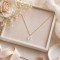 Collier mariage strass zircon minimaliste "Erin" - Bijou mariage personnalisable