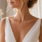 Collier mariage strass zircon minimaliste "Erin" - Bijou mariage personnalisable