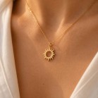 Collier pendentif soleil - Bijou précieux 