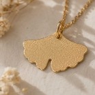 Collier pendentif gingko - Bijou précieux 