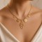 Collier charms pendentifs doré "Magdalena" - Bijou créateur
