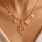 Collier charms pendentifs doré "Magdalena" - Bijou créateur
