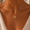 Collier bohème chic doré zircons colorés