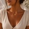 Collier bohème chic doré zircons colorés