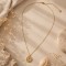 Collier bohème chic doré zircons colorés