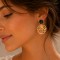 Boucles oreille vert emeraude