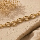 Bracelet maille dorée et brillants zircons – Acier inoxydable