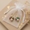 Boucles d'oreilles perles baroques multicolores bohème chic