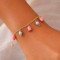 Bracelet breloques corail turquoise - Bracelet charms