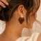 Boucles d'oreilles coeur léopard coeur doré - Bijou tendance 