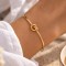 Bracelet Jonc Nœud Doré - Bijou bohème chic