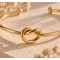 Bracelet Jonc Nœud Doré - Bijou bohème chic
