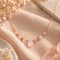 Collier pierre naturelle quartz rose  - Bijou précieux