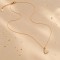 Collier cœur serti de strass doré – Joséphine