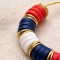 Boucles oreille bleu blanc rouge style marinière "Candy Summer " Boucles d'oreille bohèmes