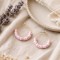 Créoles rose "Candy summer" Boucles d'oreille bohèmes
