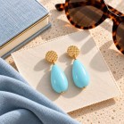 Boucles d'oreille goutte bleu ciel "Abbie"- Bijou bohème tendance