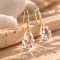 Boucles d’oreilles Swarovski larme en cristal et zircons