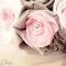 Bouquet de mariage rose gris blanc "Inès"