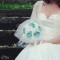 Bouquet de mariée en tissu satin, organza et perles 'Sidonie'