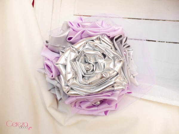 mariage mauve parme argent gris mauboussin bouquet mariee original personnalis