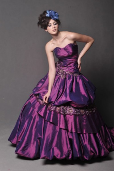 robe de mariage mariee coloree